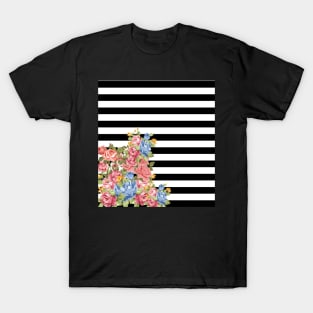 Floral on Stripes T-Shirt